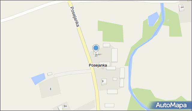 Posejanka, Posejanka, 10, mapa Posejanka