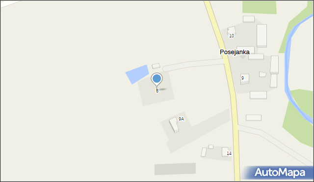 Posejanka, Posejanka, 8, mapa Posejanka