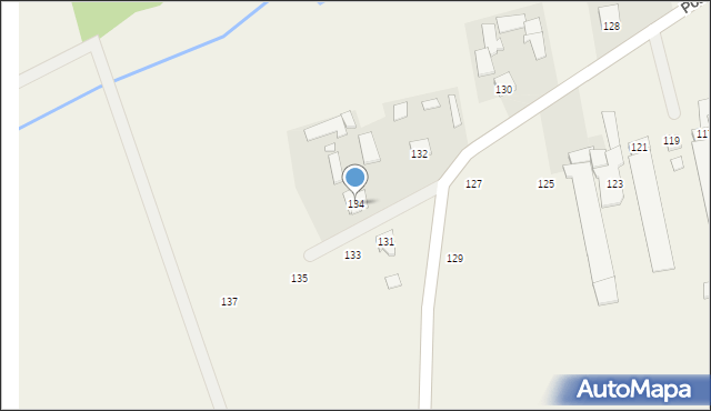 Posiadały, Posiadały, 134, mapa Posiadały