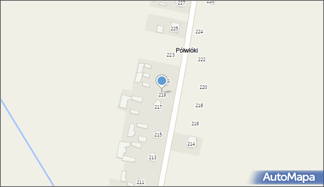 Posiadały, Posiadały, 219, mapa Posiadały