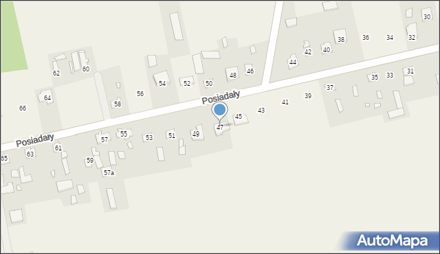Posiadały, Posiadały, 47, mapa Posiadały