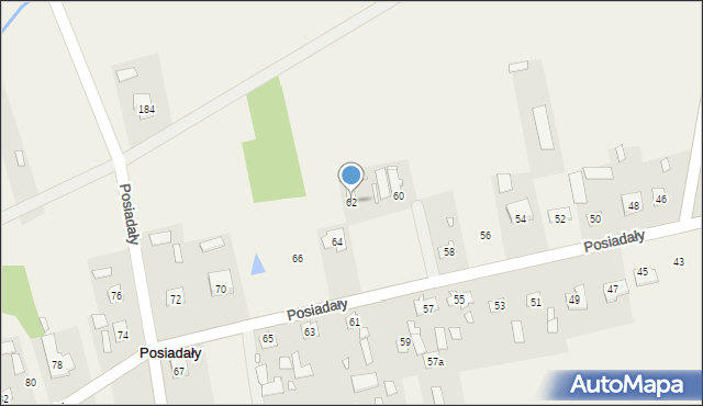 Posiadały, Posiadały, 62, mapa Posiadały