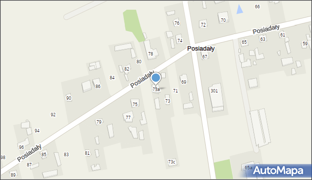 Posiadały, Posiadały, 73a, mapa Posiadały