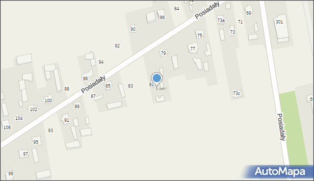 Posiadały, Posiadały, 81a, mapa Posiadały
