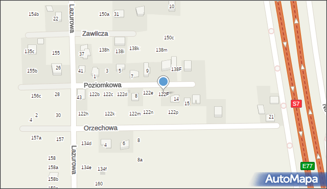 Poskwitów, Poskwitów, 122F, mapa Poskwitów