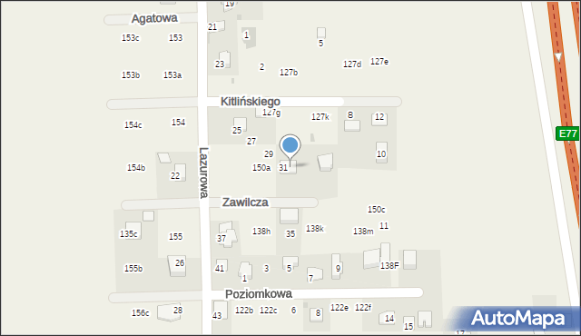 Poskwitów, Poskwitów, 150b, mapa Poskwitów