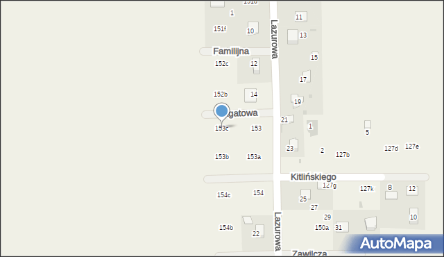 Poskwitów, Poskwitów, 153c, mapa Poskwitów