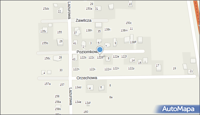 Poskwitów, Poziomkowa, 6, mapa Poskwitów