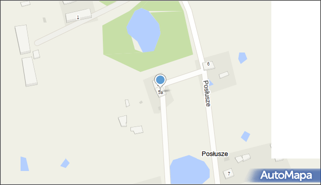 Posłusze, Posłusze, 5a, mapa Posłusze