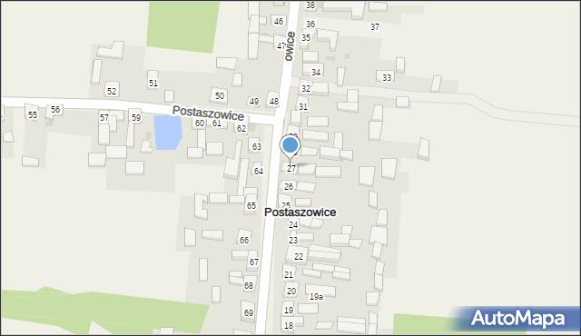 Postaszowice, Postaszowice, 27, mapa Postaszowice