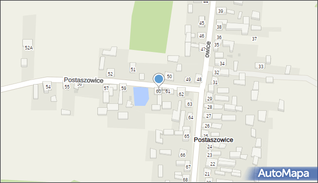 Postaszowice, Postaszowice, 60, mapa Postaszowice