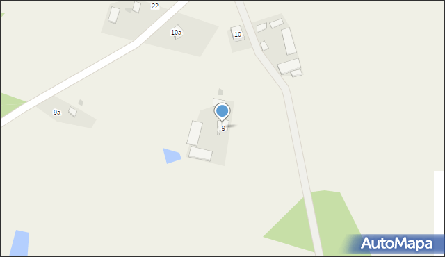 Postawele, Postawele, 9, mapa Postawele