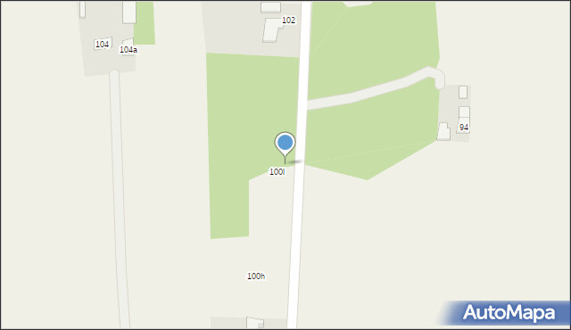 Postękalice, Postękalice, 101, mapa Postękalice