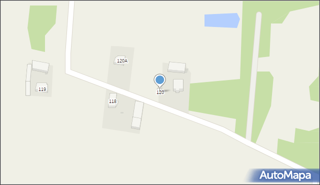 Postękalice, Postękalice, 120, mapa Postękalice