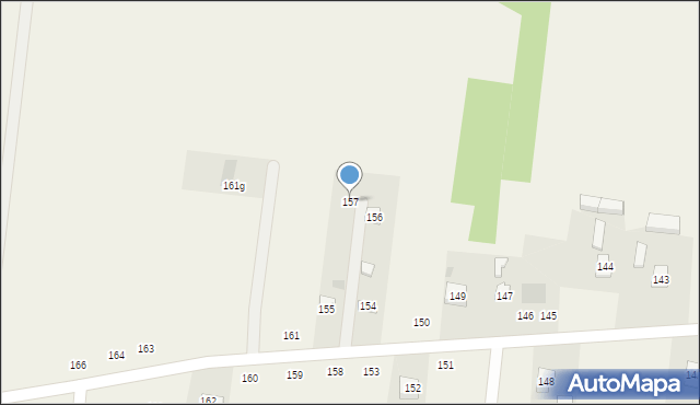 Postękalice, Postękalice, 157, mapa Postękalice
