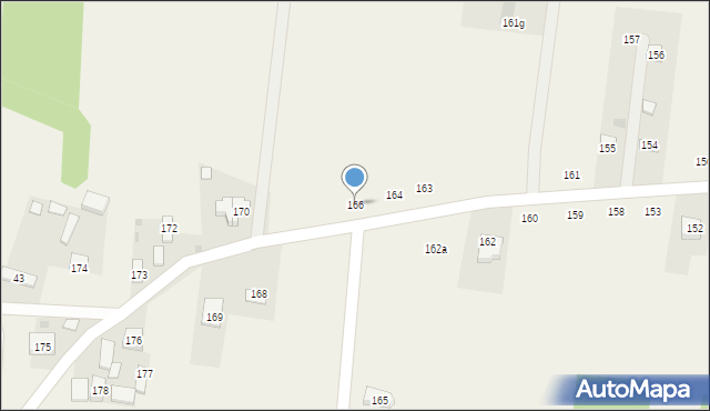 Postękalice, Postękalice, 166, mapa Postękalice