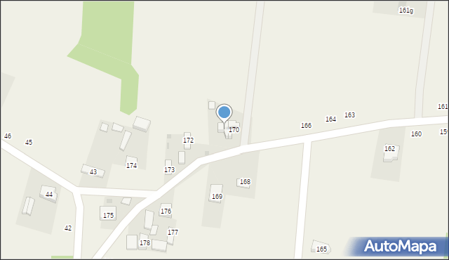 Postękalice, Postękalice, 171, mapa Postękalice