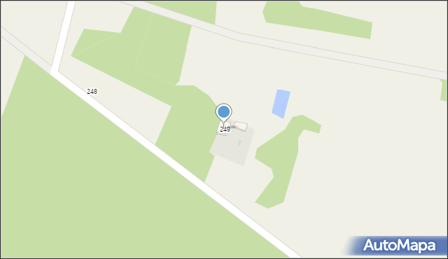 Postękalice, Postękalice, 249, mapa Postękalice