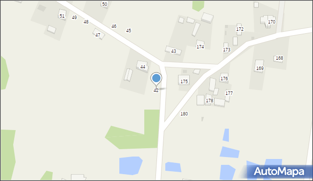 Postękalice, Postękalice, 42, mapa Postękalice