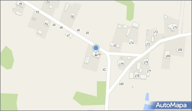 Postękalice, Postękalice, 44, mapa Postękalice