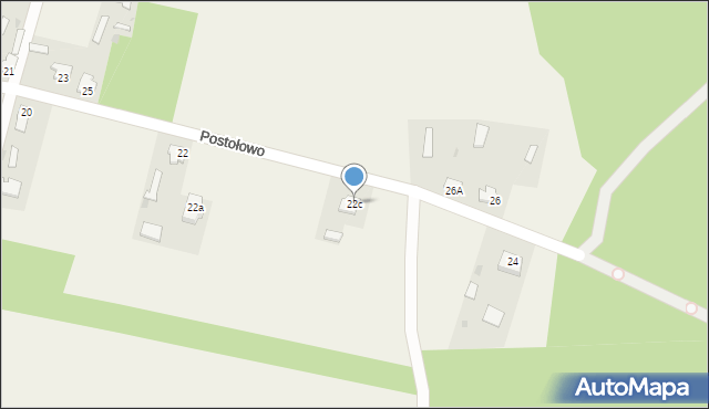 Postołowo, Postołowo, 22c, mapa Postołowo