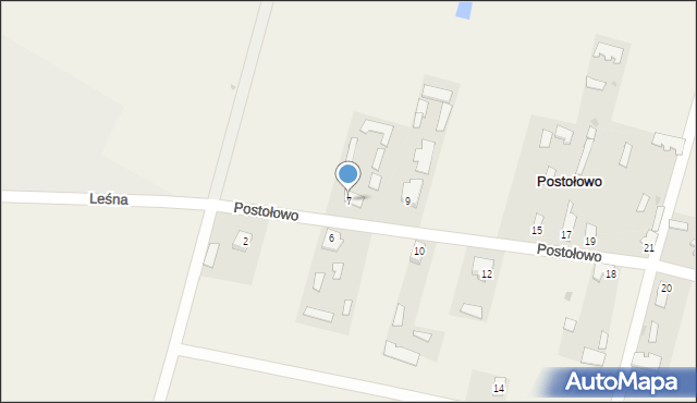 Postołowo, Postołowo, 7, mapa Postołowo