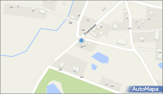 Postołowo, Postołowo, 19, mapa Postołowo