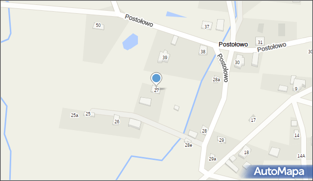 Postołowo, Postołowo, 27, mapa Postołowo