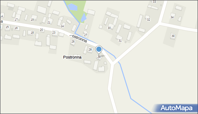 Postronna, Postronna, 29, mapa Postronna