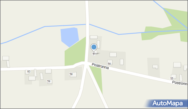 Postronna, Postronna, 57, mapa Postronna