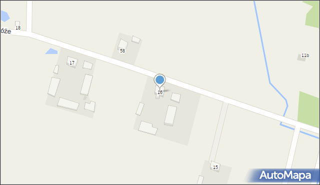 Postróże, Postróże, 16, mapa Postróże