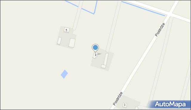 Postróże, Postróże, 4, mapa Postróże