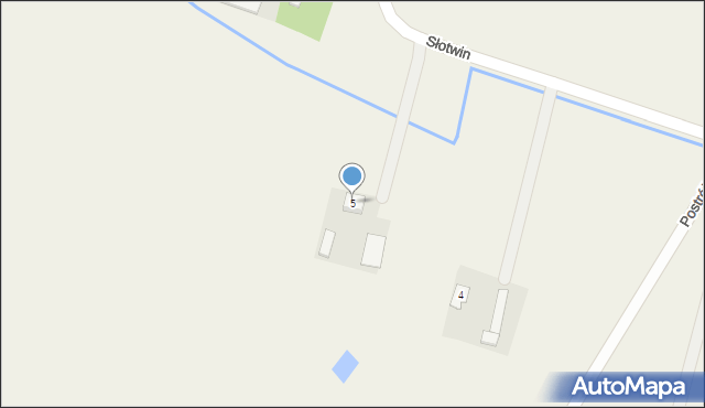 Postróże, Postróże, 5, mapa Postróże