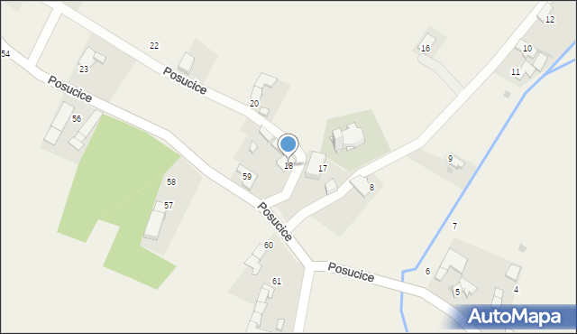 Posucice, Posucice, 18, mapa Posucice