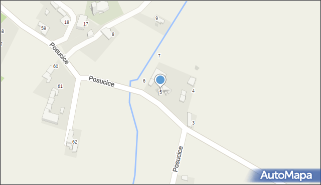 Posucice, Posucice, 5, mapa Posucice