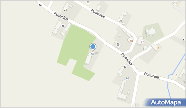 Posucice, Posucice, 57, mapa Posucice