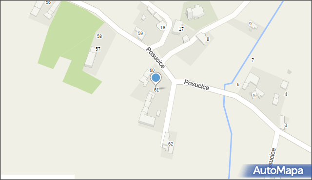 Posucice, Posucice, 61, mapa Posucice