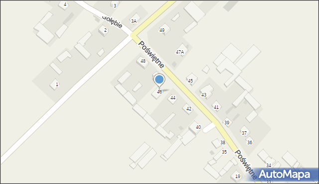 Poświętne, Poświętne, 46, mapa Poświętne