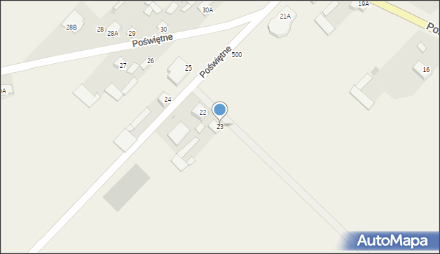 Poświętne, Poświętne, 23, mapa Poświętne