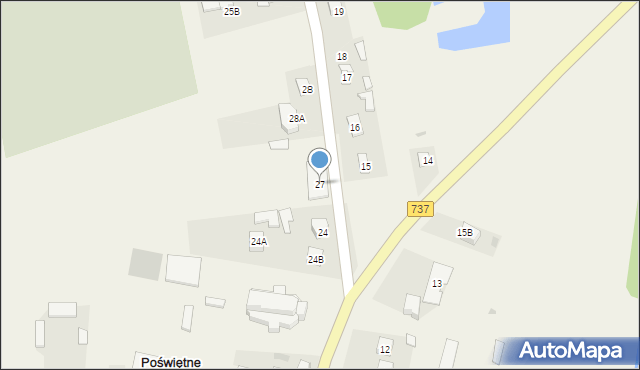 Poświętne, Poświętne, 27, mapa Poświętne