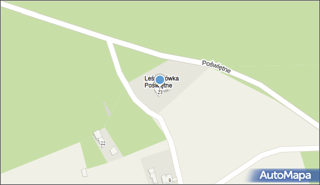 Poświętne, Poświętne, 23, mapa Poświętne