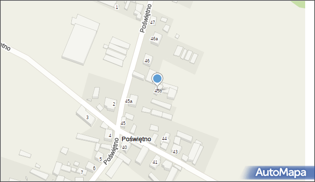 Poświętno, Poświętno, 45b, mapa Poświętno