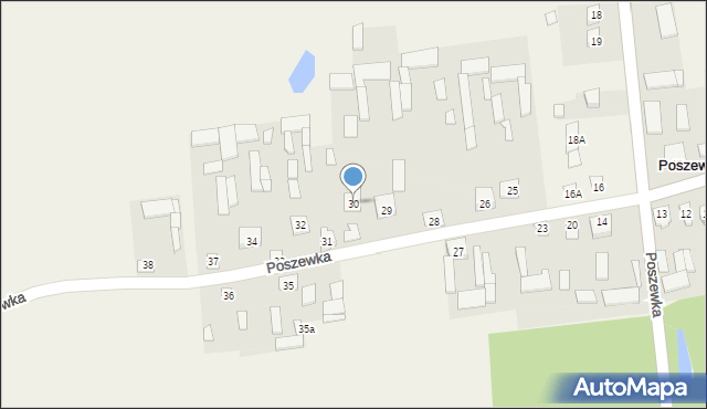 Poszewka, Poszewka, 30, mapa Poszewka