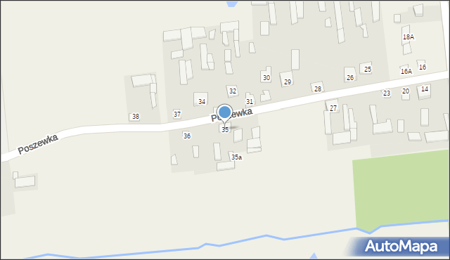Poszewka, Poszewka, 35, mapa Poszewka
