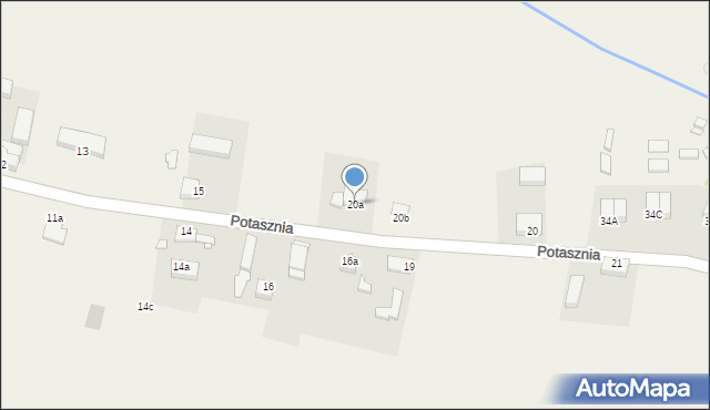 Potasznia, Potasznia, 20a, mapa Potasznia