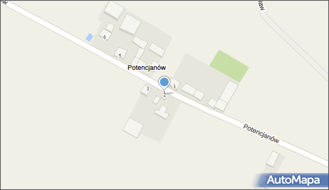 Potencjanów, Potencjanów, 2, mapa Potencjanów