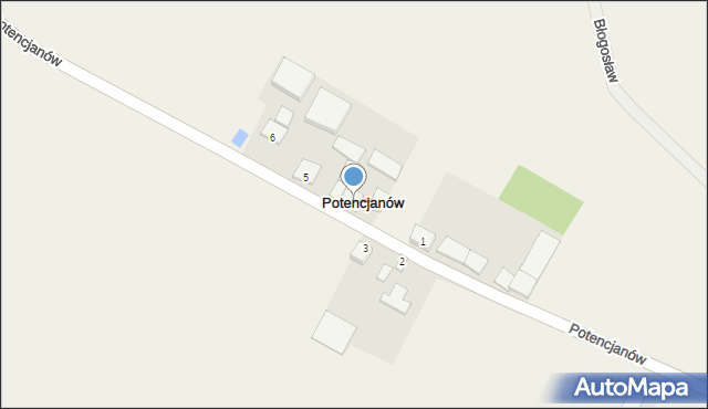 Potencjanów, Potencjanów, 4, mapa Potencjanów