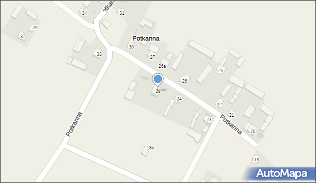 Potkanna, Potkanna, 28, mapa Potkanna