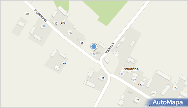 Potkanna, Potkanna, 34, mapa Potkanna