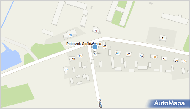 Potoczek, Potoczek, 64, mapa Potoczek